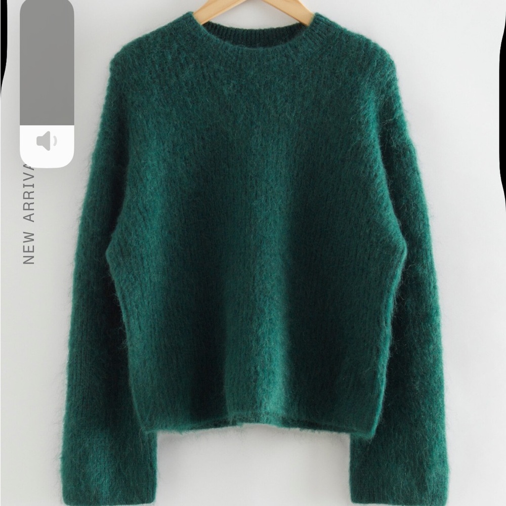 Women's Green Mohair Sweater XS
